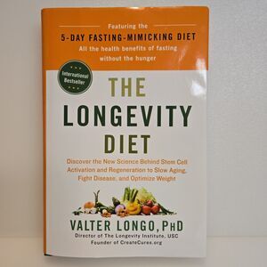 NEW The Longevity Diet Valter Longo PhD Fasting Mimicking Diet Hardback  Book